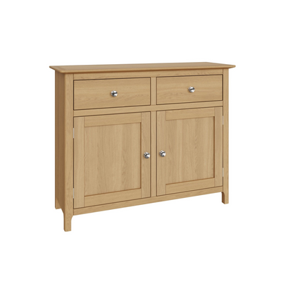 Taberno Oak 2 Door 2 Drawer Sideboard – Natural Oak