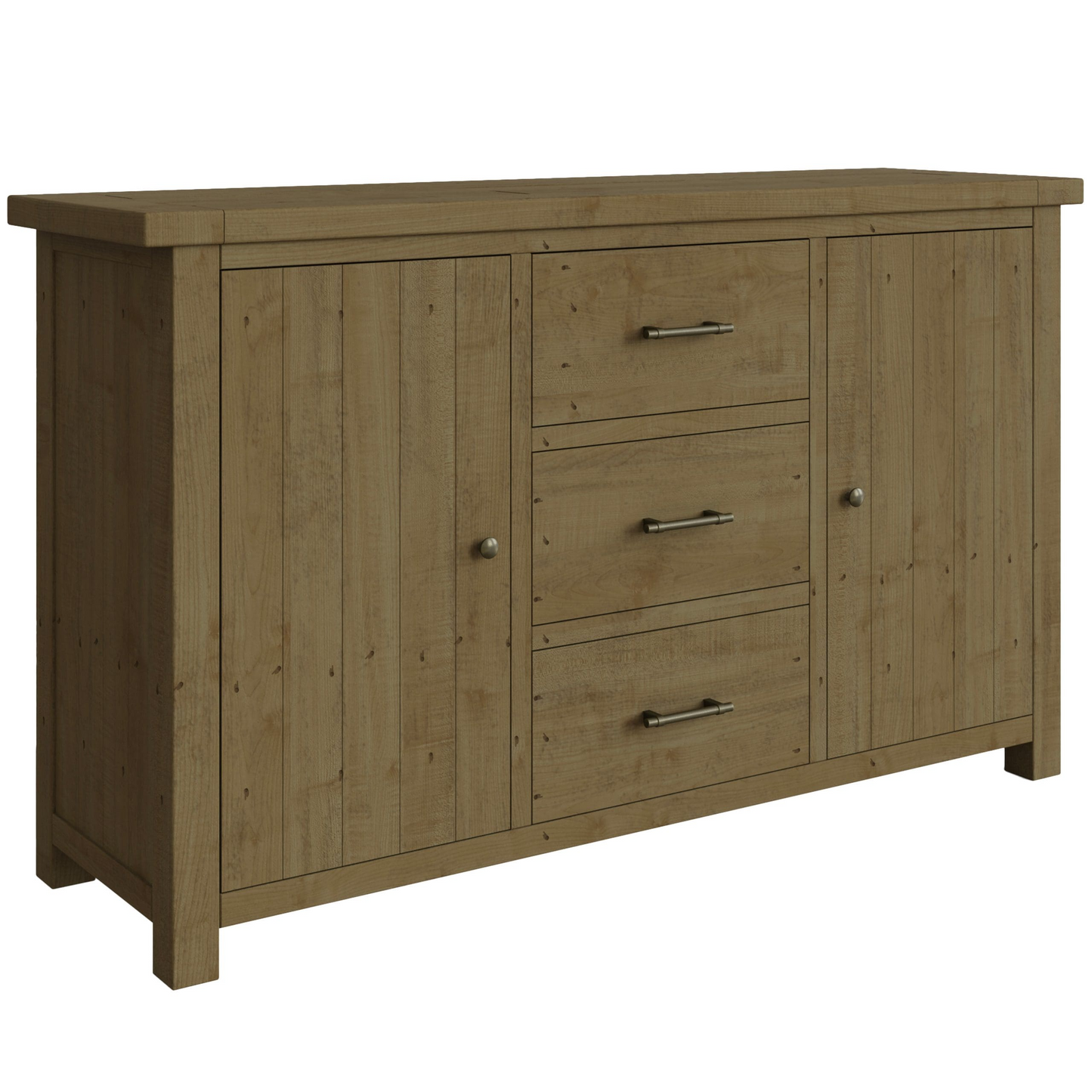 Saltash Large 2 Door 3 Drawer Sideboard – Solid Reclaimed Pine