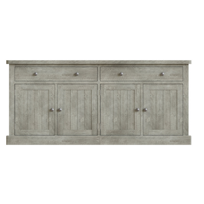Bowood Large 4 Door Sideboard – Solid Wood Limewash