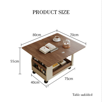 Ruiz Small Coffee table, Lift Up Coffee Table With Storage & Casters
