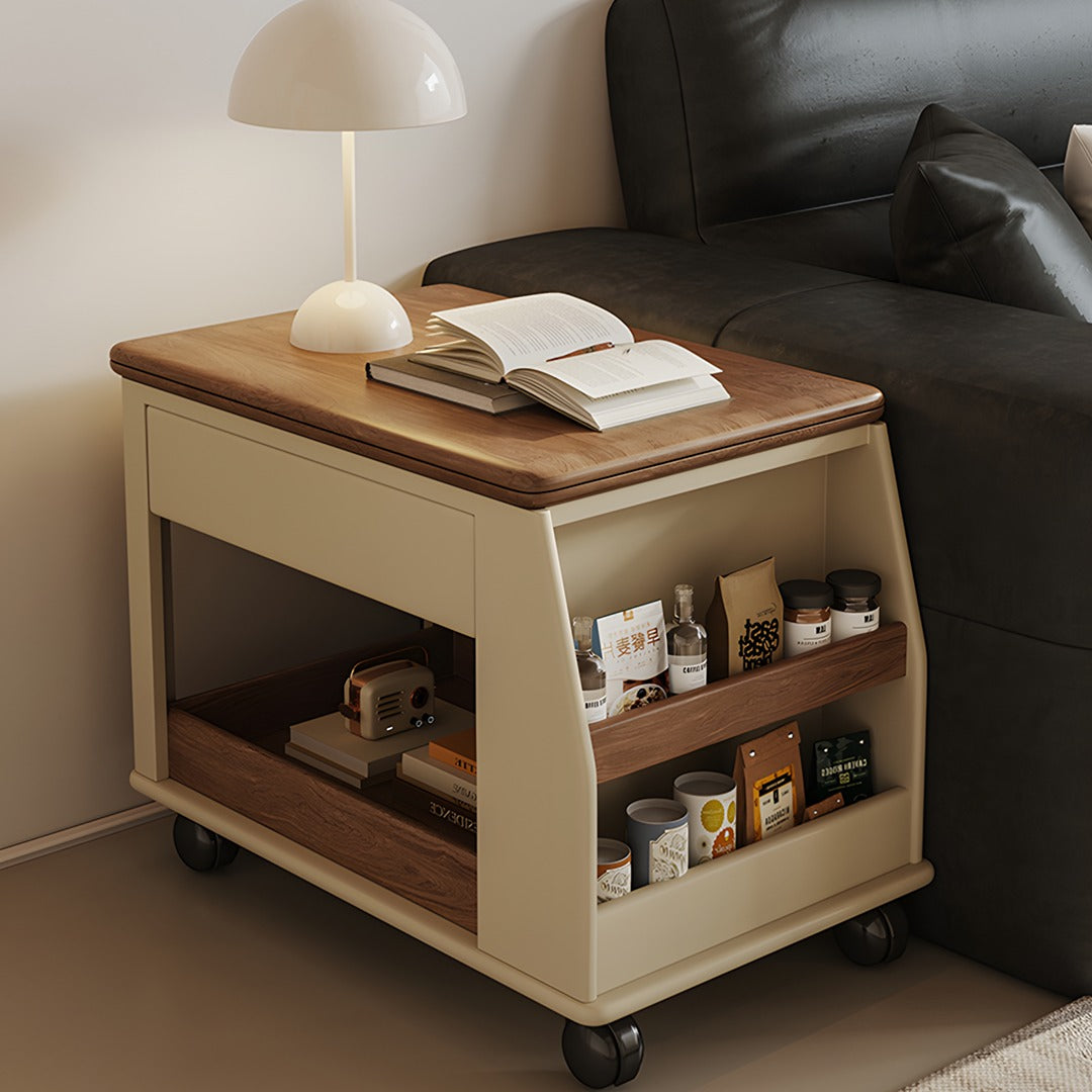Ruiz Small Coffee table, Lift Up Coffee Table With Storage & Casters