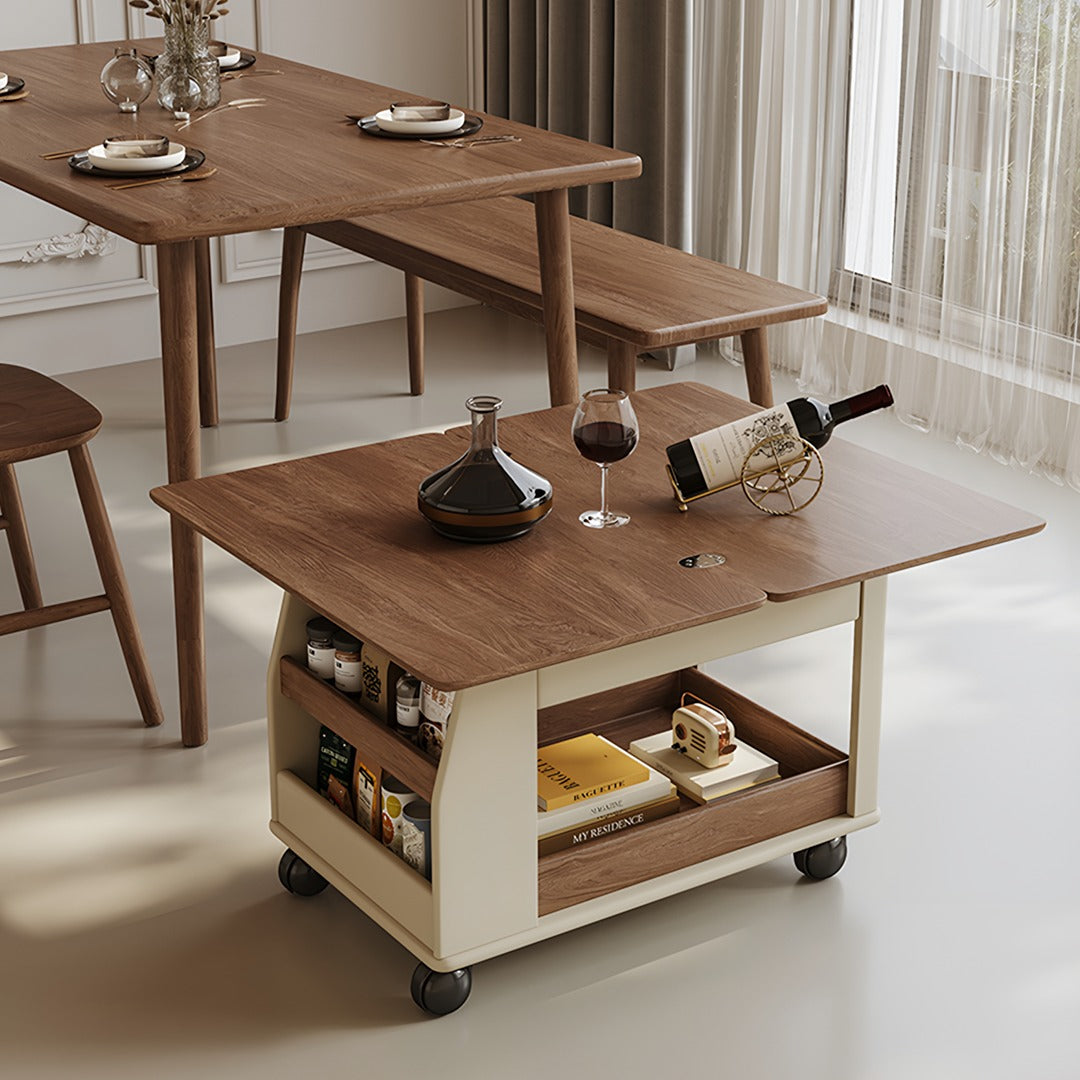 Ruiz Small Coffee table, Lift Up Coffee Table With Storage & Casters