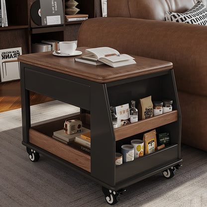 Ariana Lift Up Table, Foldable Coffee Table With Storage & Casters