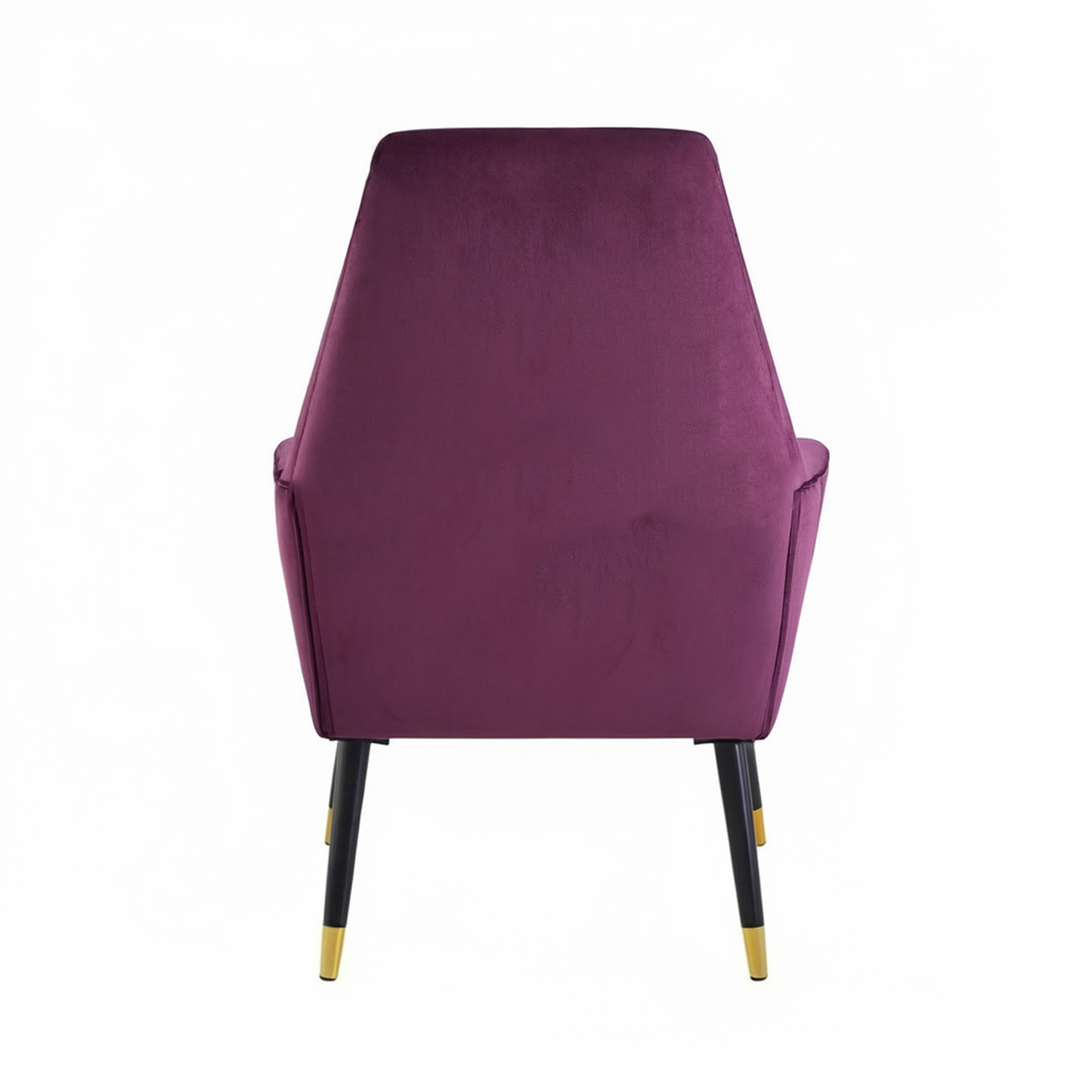 Loretta Red Wine Velvet Accent Chair with Button Detail