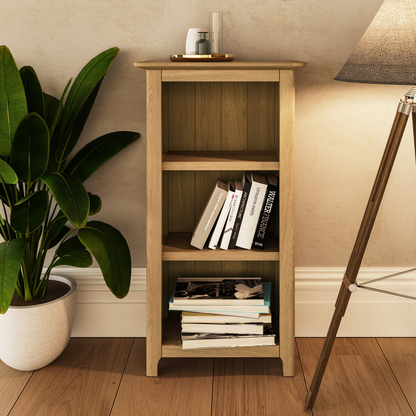 Taberno Oak 3-Tier Bookcase – Natural Oak