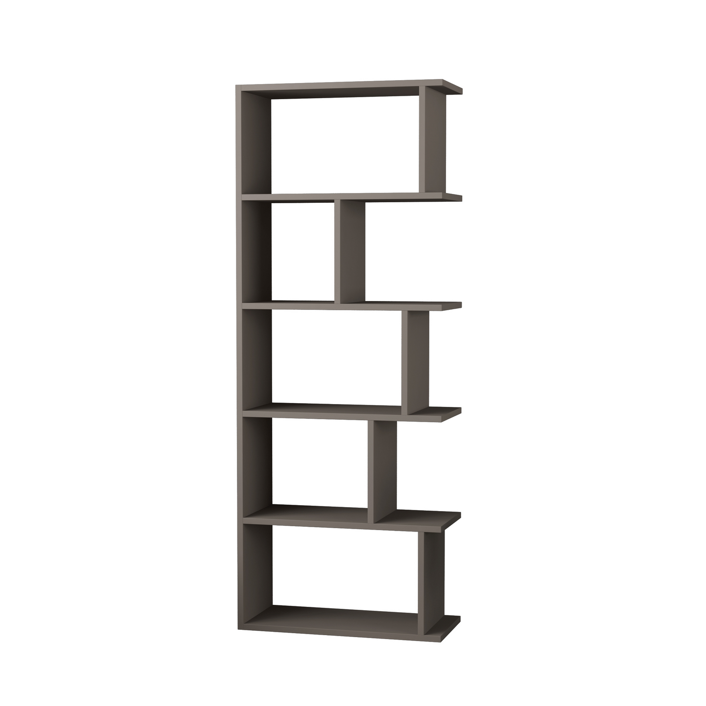 Tapi Modern Anthracite Grey Bookcase Display Unit – Tall 159cm