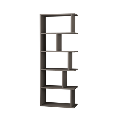 Tapi Modern Anthracite Grey Bookcase Display Unit – Tall 159cm
