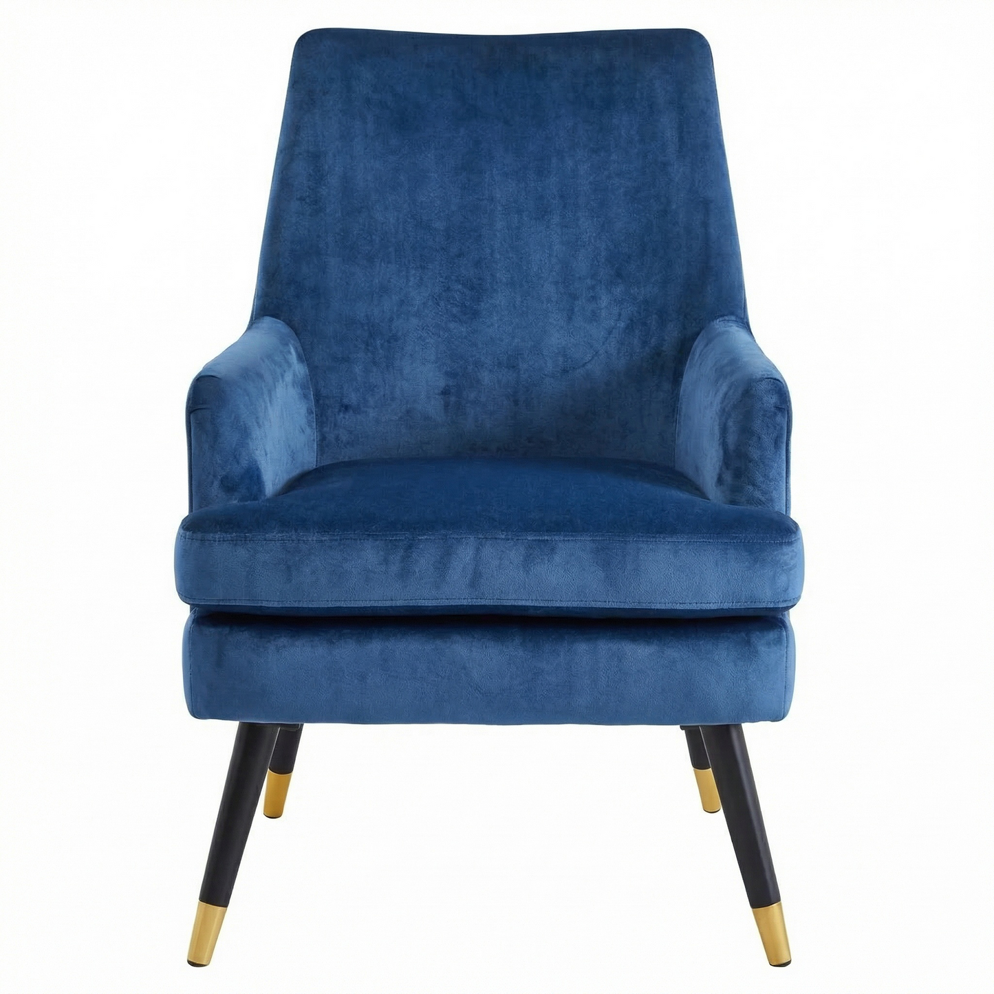 Loretta Accent Chair - Midnight Blue Velvet Padded Armchair