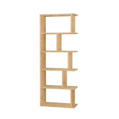 Tapi Modern Natural Oak Effect Bookcase Display Unit – Tall 159cm