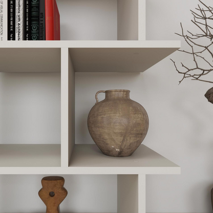 Tapi Modern Sandstone Bookcase Display Unit – Tall 159cm