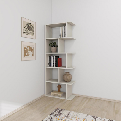 Tapi Modern Sandstone Bookcase Display Unit – Tall 159cm