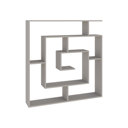 Labirent Modern Sandstone Bookcase Display Unit – 129cm High