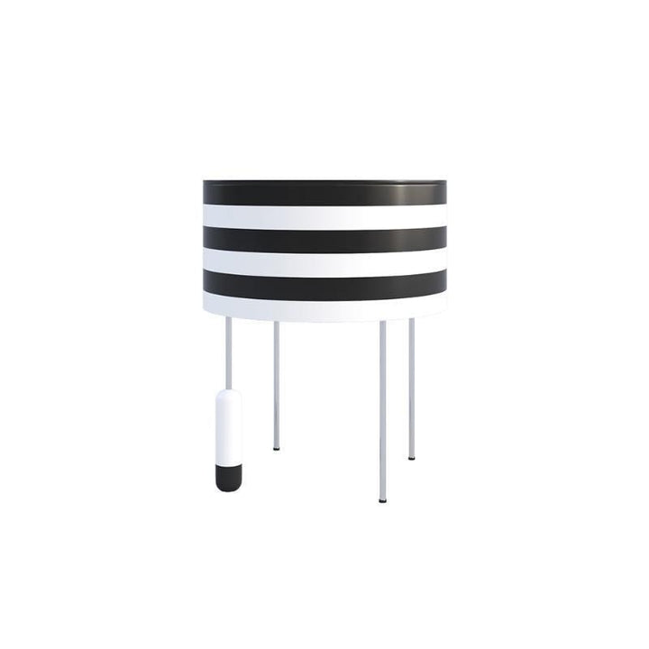 Ebro Side Table, Black And White