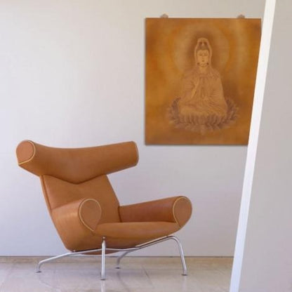 Wegner Ox Chair By Hans Wegner, Real Leather Armchair