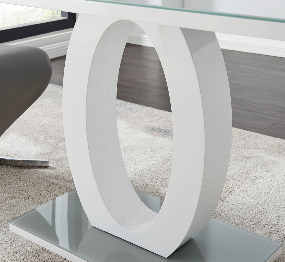 Giovani 6 Grey Table & 6 Velvet Belgravia Chairs