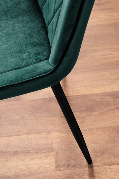 Santorini Brown Round Dining Table And 4 Pesaro Black Leg Chairs