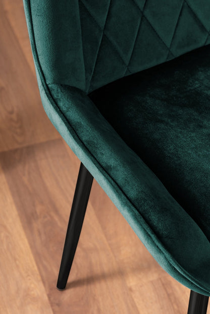 Santorini Brown Round Dining Table And 4 Pesaro Black Leg Chairs