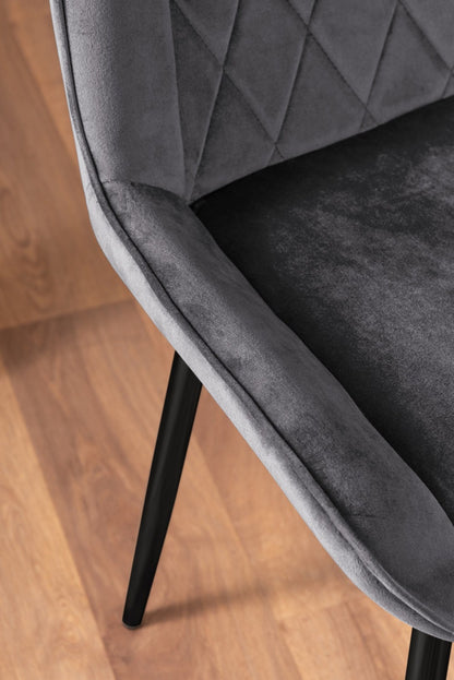 Monaco Glass Dining Table & 4 Luxury Dining Chairs