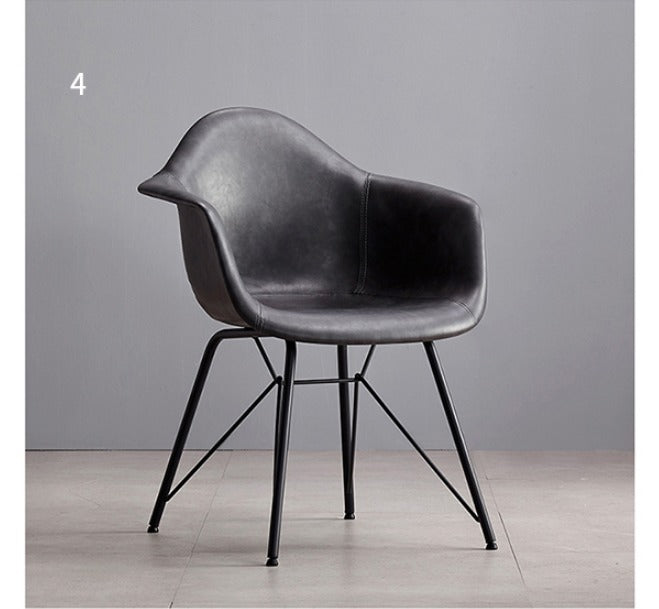 Bobby Dining Chair, Distressed Leather