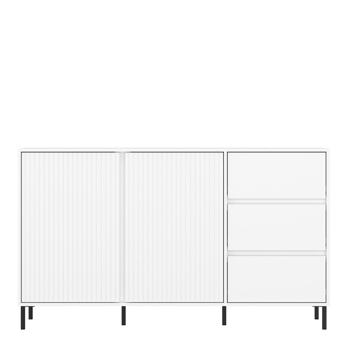 Avenale Sideboard 2 Door 3 Drawer in Alpine White High Gloss