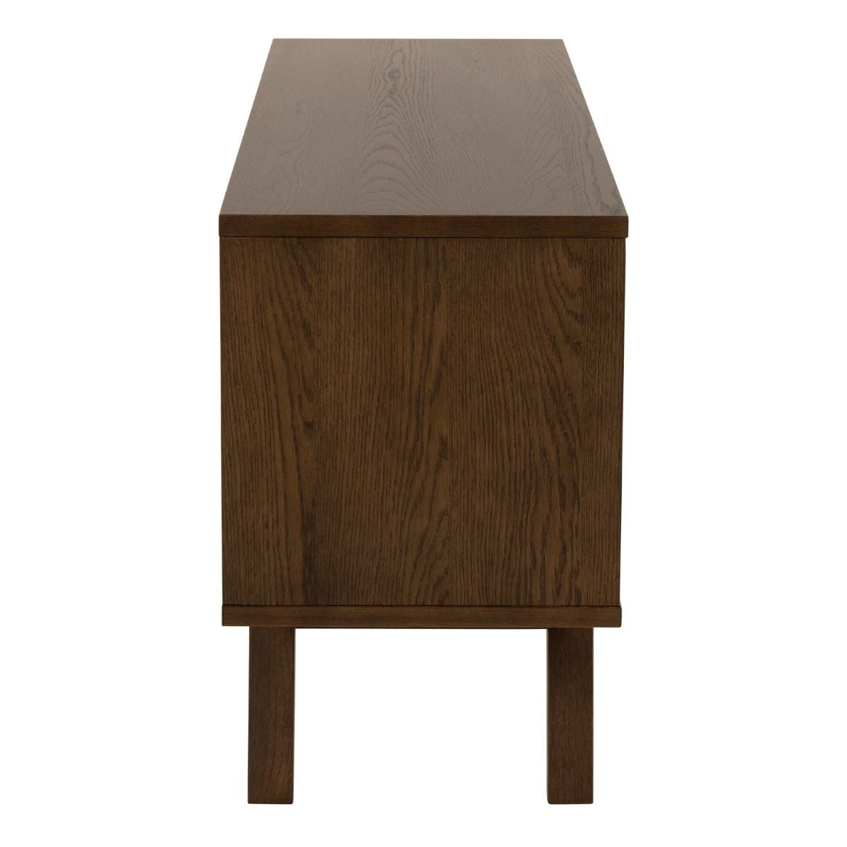 A-Line Sideboard with 4 Drawers and Sliding Door in Smoked Oak