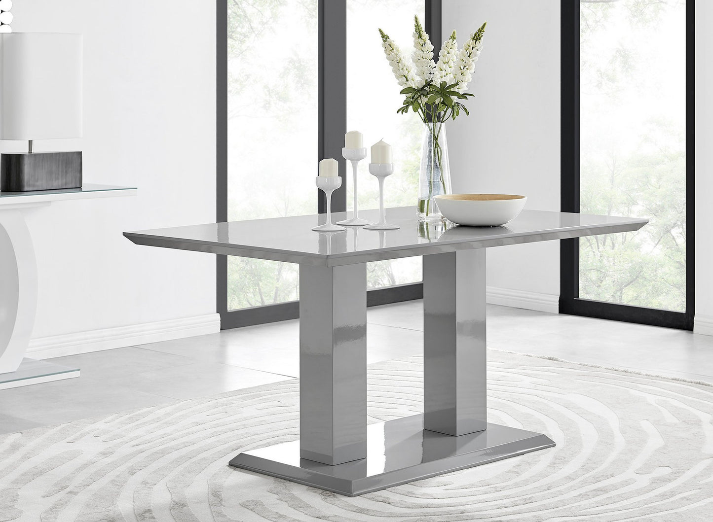 Imperia 6 Dining Table and 6 Isco Chairs