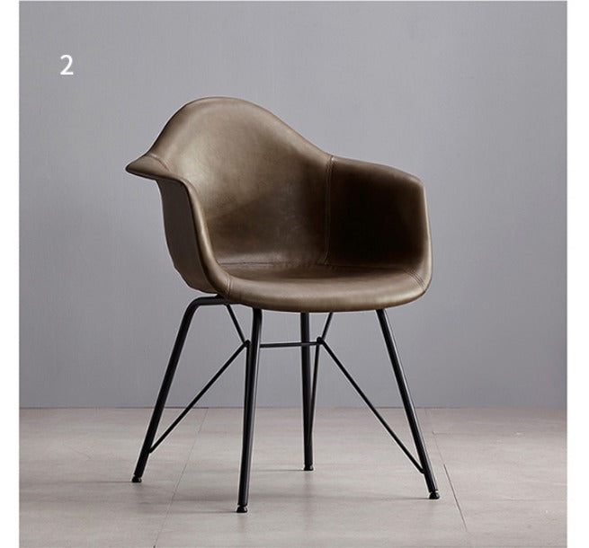 Bobby Dining Chair, Distressed Leather