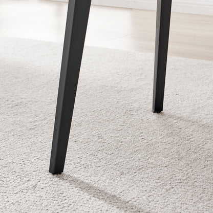 Koko Oak Effect Round Dining Table & 4 Falun Black Leg Chairs