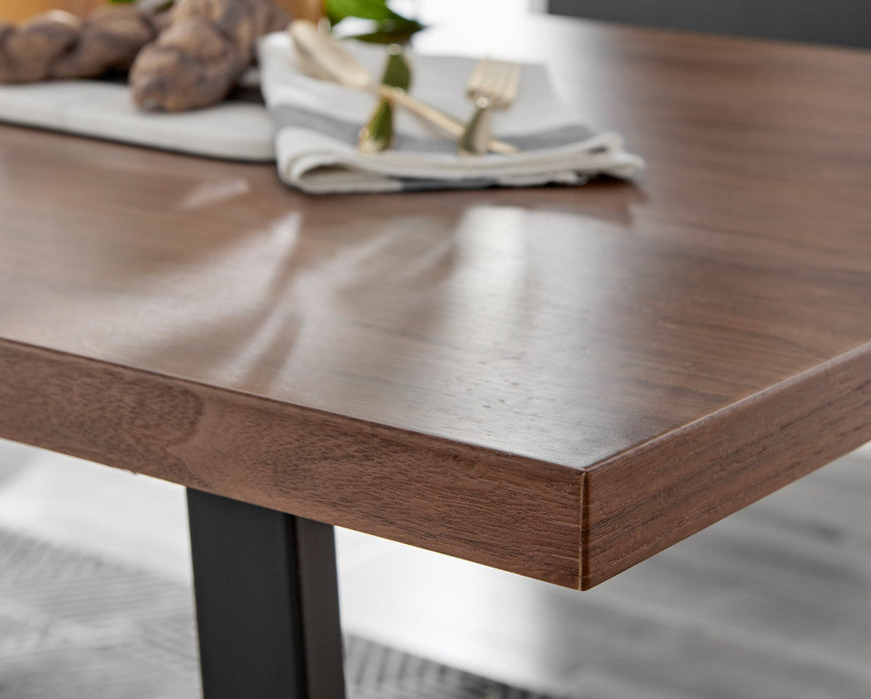 Kylo Brown Wood Effect Dining Table & 6 Lorenzo Chairs