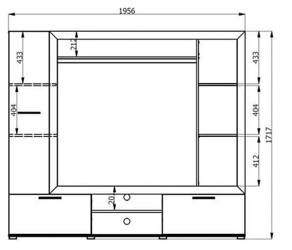 Lucerne Oak Entertainment Unit
