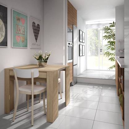 Luiz Extending Dining Table Oak Effect