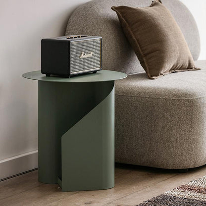 M39 Green Side Table With Side Storage