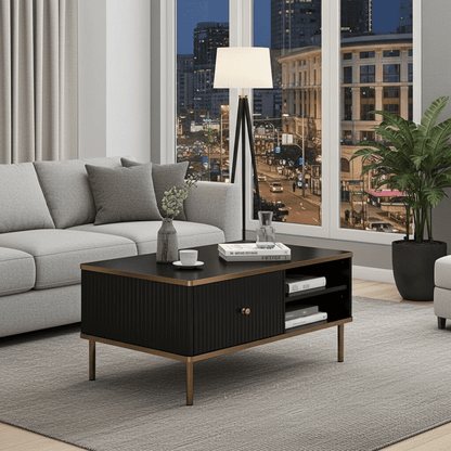 Maison Black And Gold Coffee Table