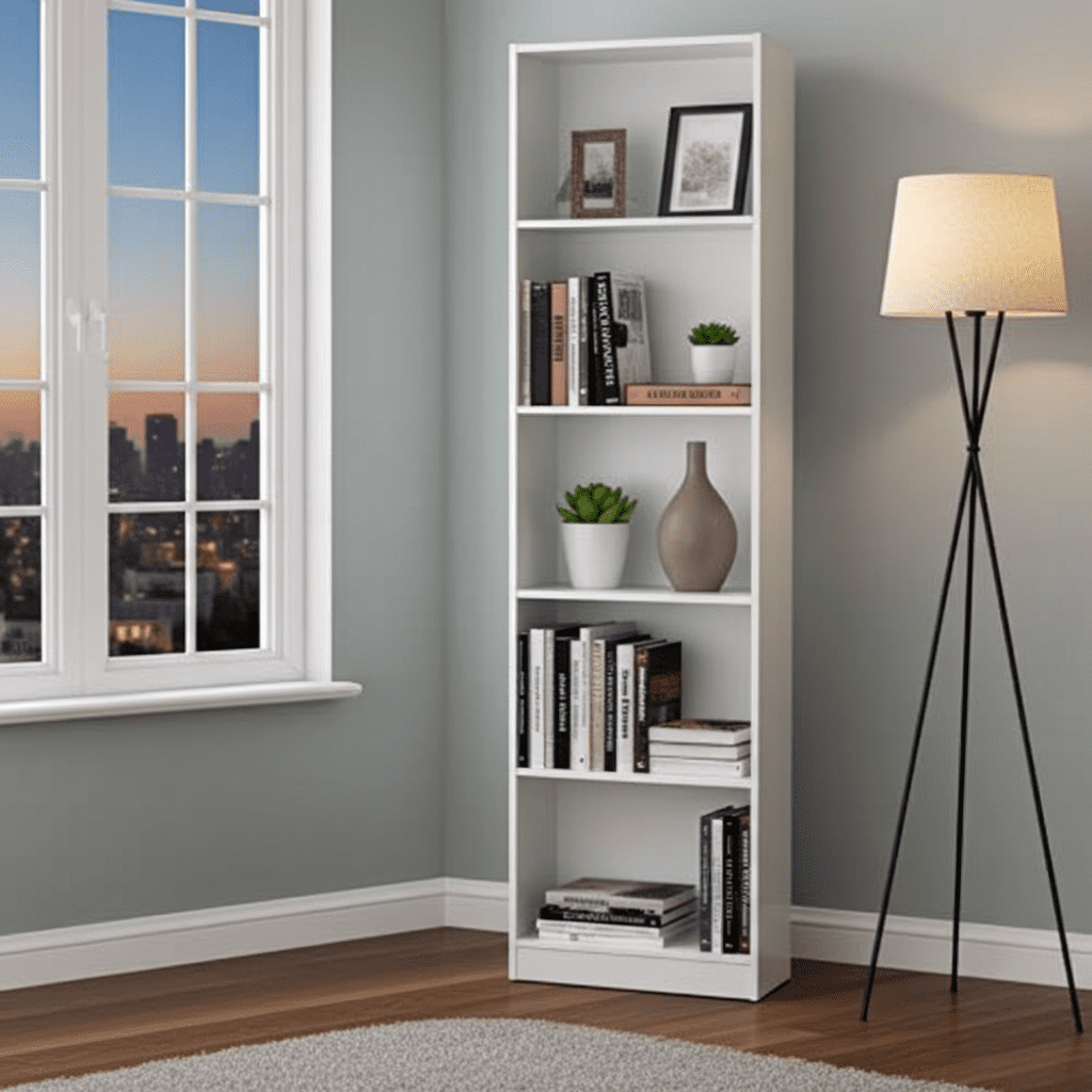 Mila Artic White Bookcase