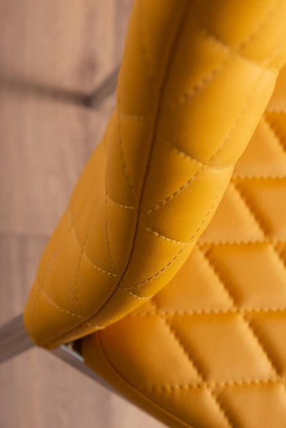 Palma White High Gloss Round Dining Table & 6 Milan Chrome Leg Chairs