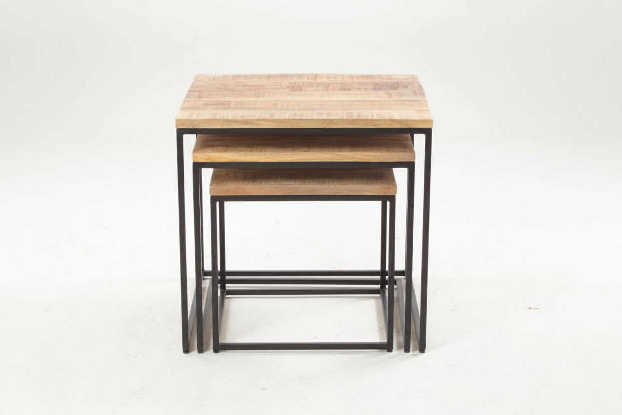 Old Empire Square Nest Of 3 Tables