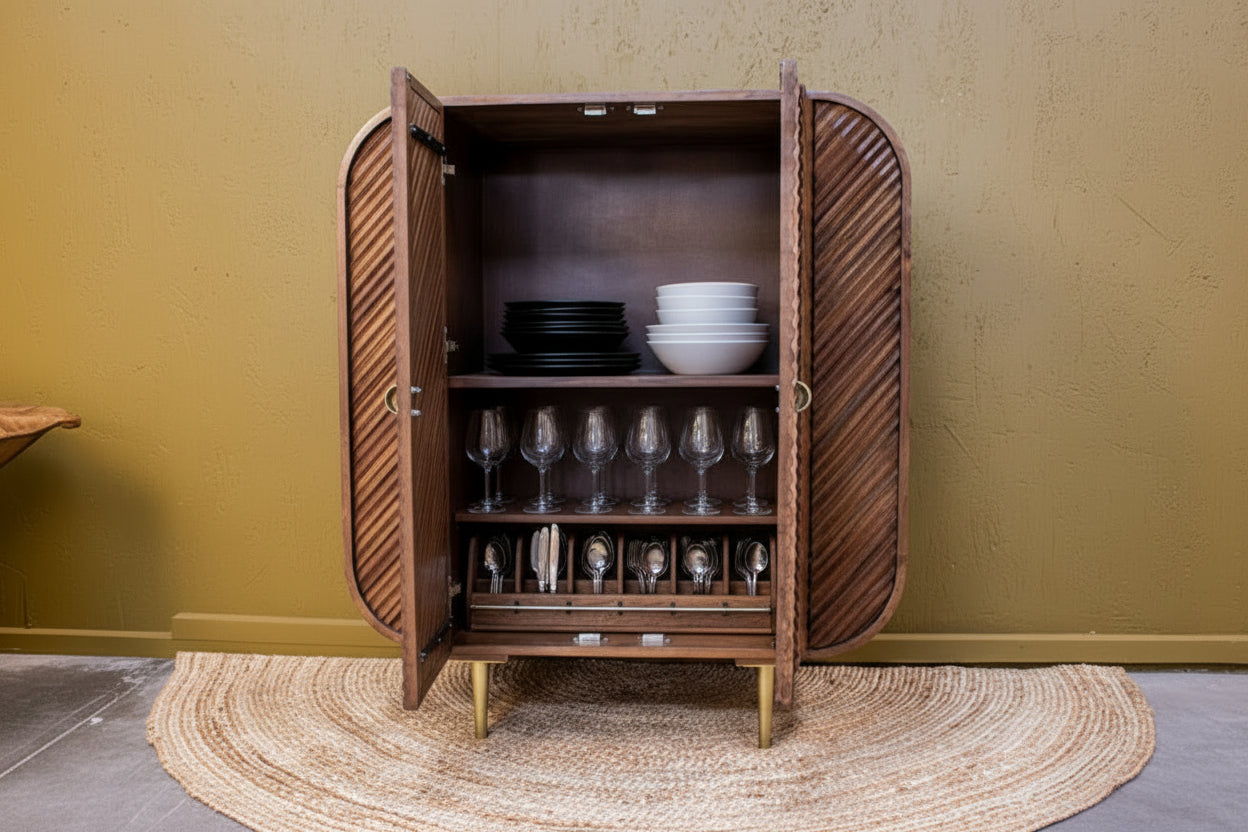 Sonar Wooden Chip 2 Door Cabinet