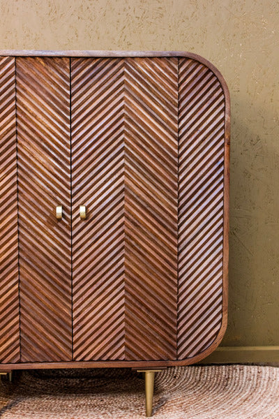 Sonar Wooden Chip 2 Door Cabinet