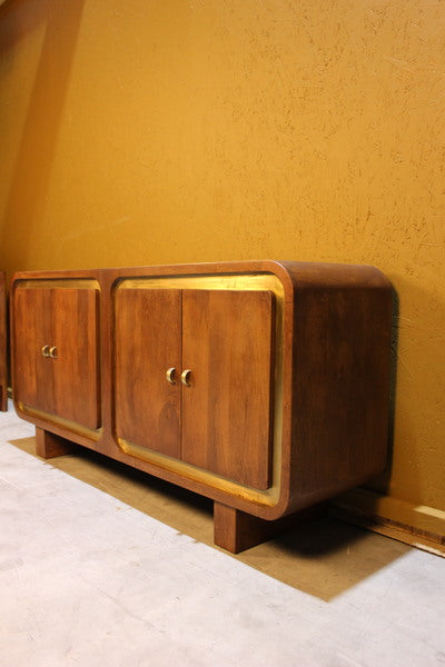 Samel Wooden Square Design 4 Door Side Board