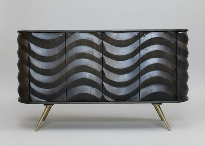Devan Wooden 4 Door Lehar Design Side Board