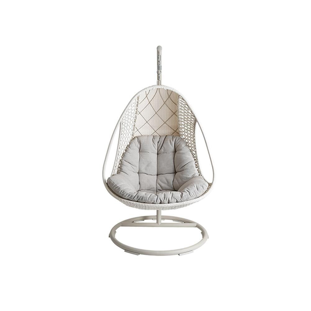 Pearl Rattan Garden Hanging Egg Chair with Stand, Garden Furniture Outdoor/Indoor