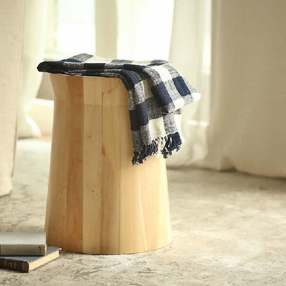R16 Round Wooden Side Table, Oak