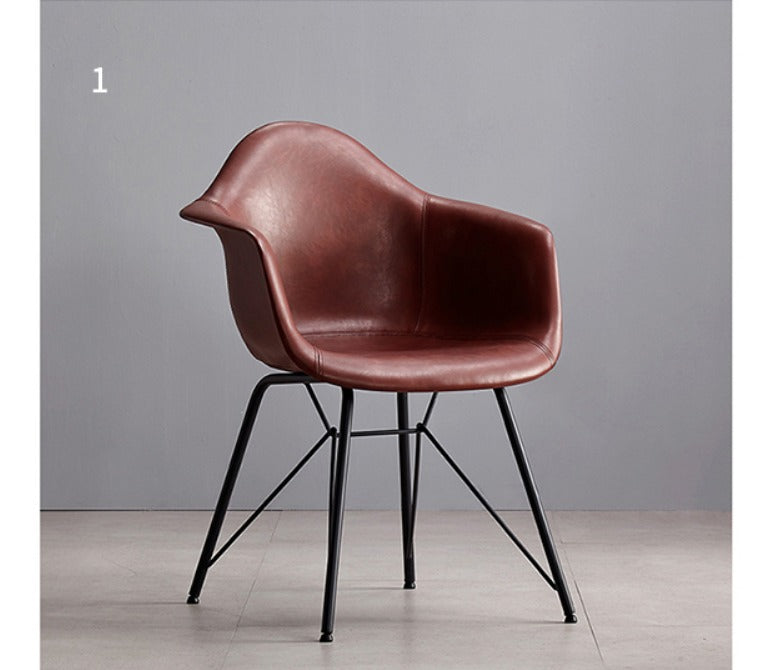 Bobby Dining Chair, Distressed Leather