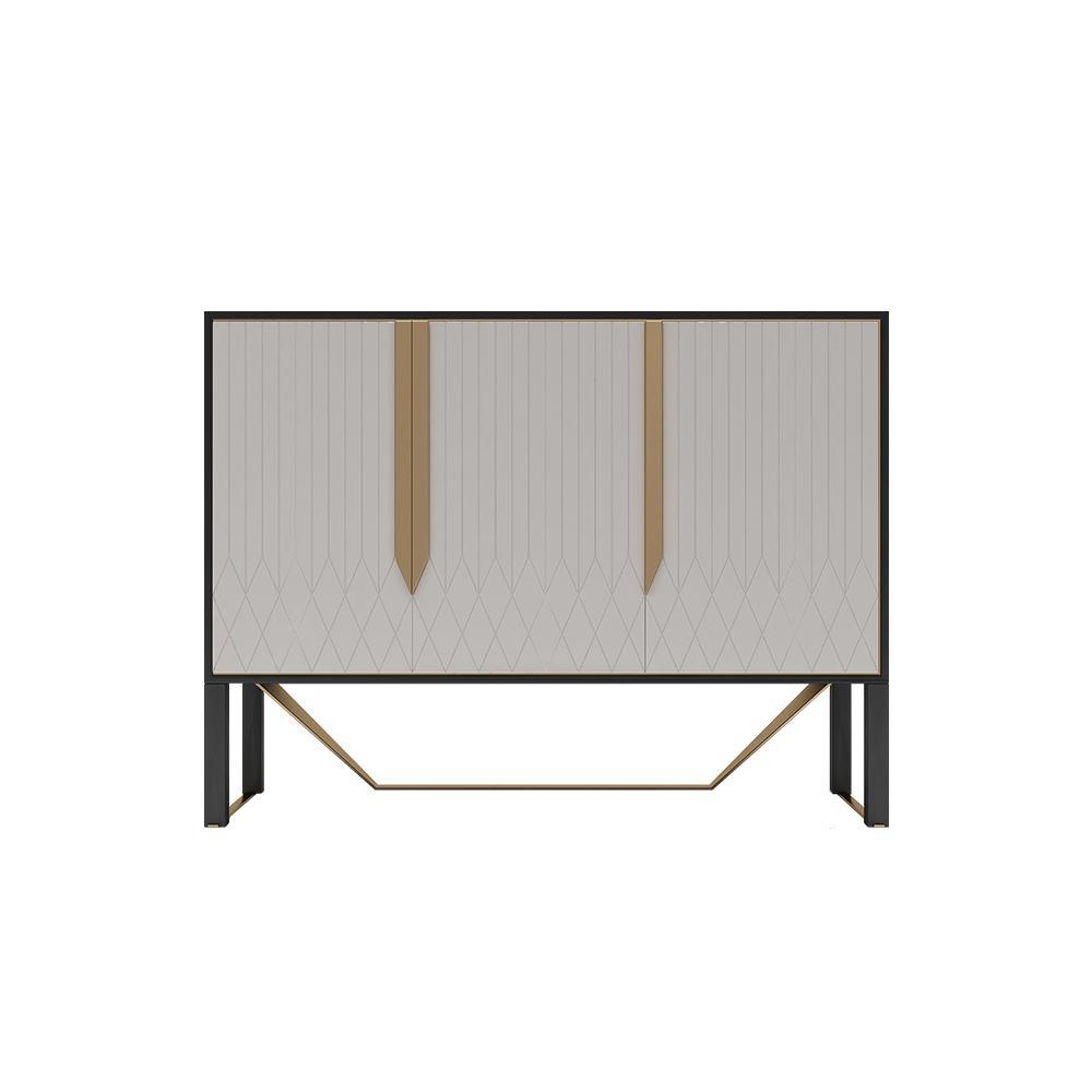 S912 Sideboard, Khaki & Gold