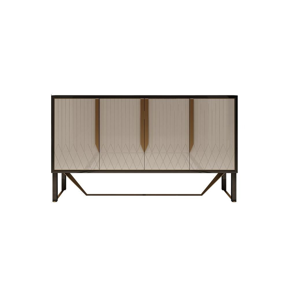 S912 Sideboard, Khaki & Gold