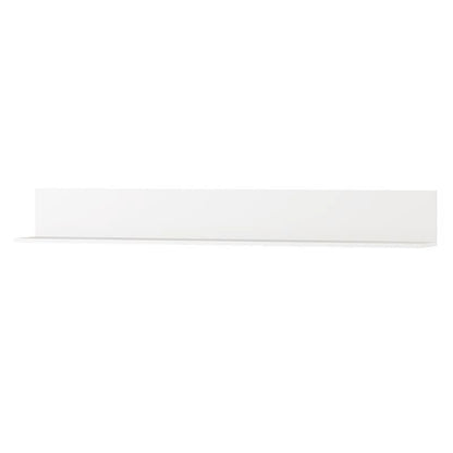 Santino White Gloss Long Floating Wall Shelf S24