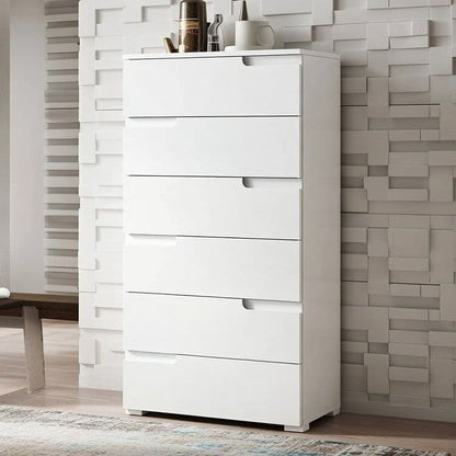 Santino White High Gloss Chest Of Drawers S3