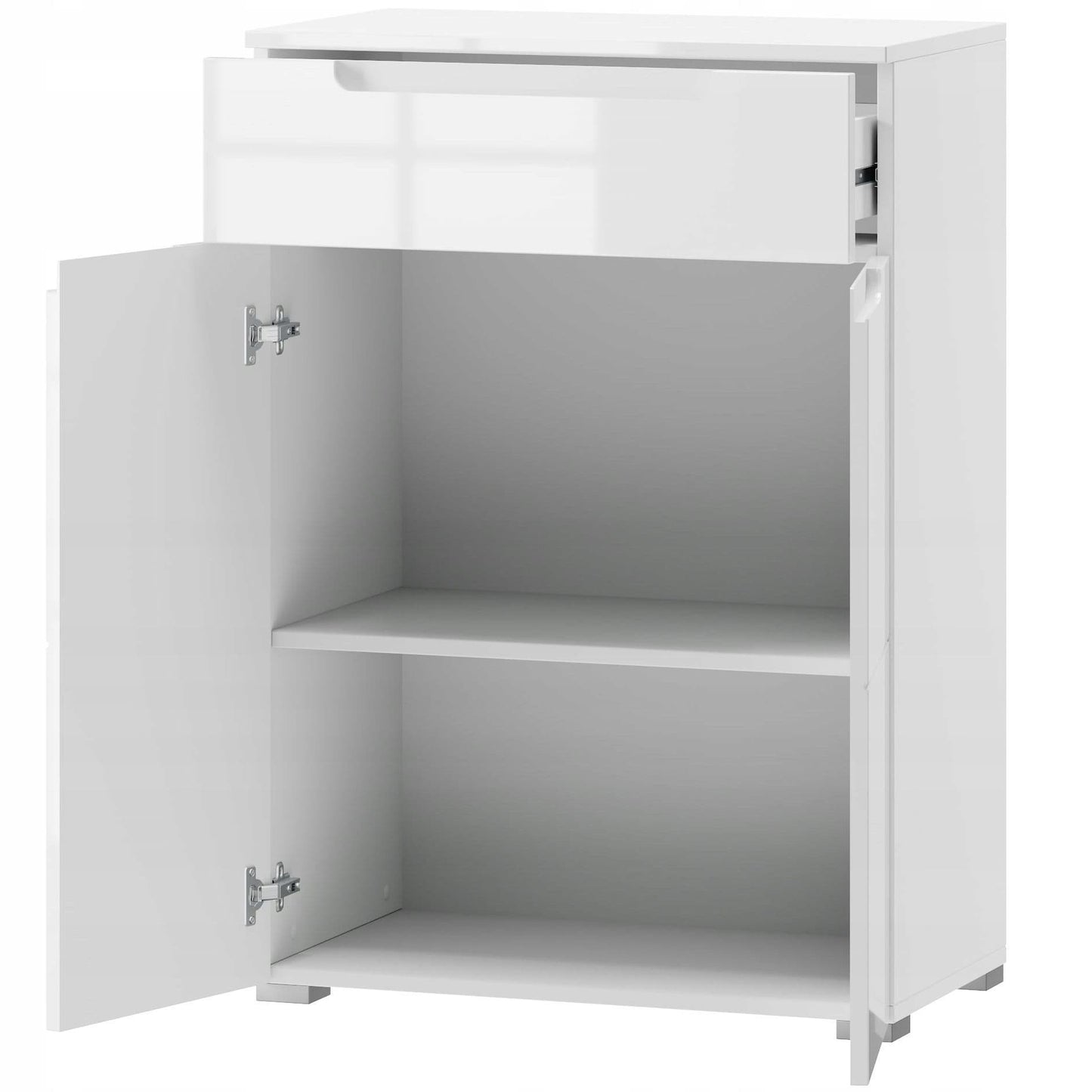 Santino White High Gloss Tall Sideboard