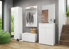 Santino White High Gloss Tall Sideboard
