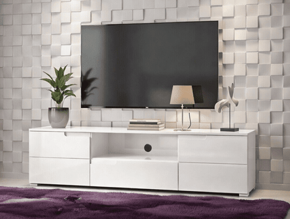 Santino White High Gloss TV Cabinet S9
